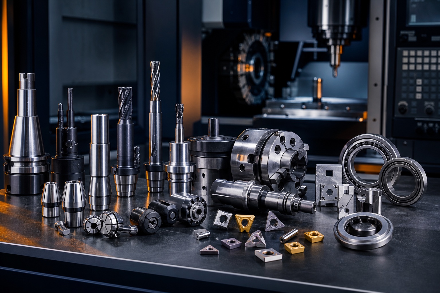 Precision CNC tooling, spare parts and consumables